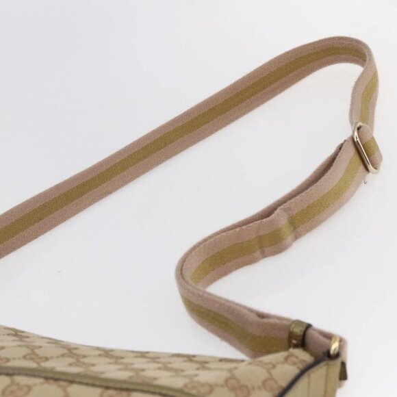 GUCCI GG Canvas Shoulder Bag Beige Gold 145857 Auth ep11216 - Picture 9 of 16